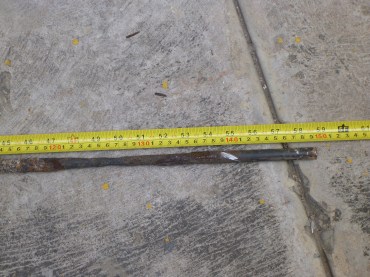 Quince centímetros de corrosión: capa de carbón